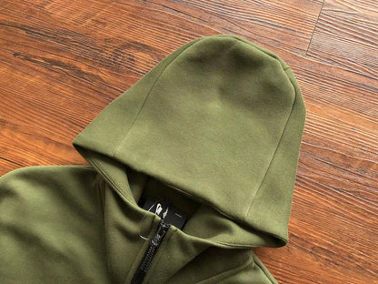 NIKE TECH FLEECE HOODIE x OLIVE GREEN