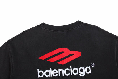 BALENCIAGA LOGO GRAPHIC T-SHIRT BLACK