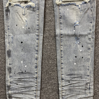 AMIRI MX1 PAINTER JEANS BLUE