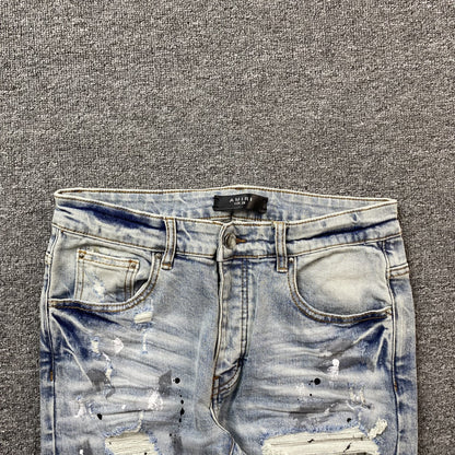 AMIRI MX1 PAINTER JEANS BLUE