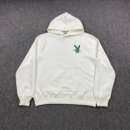 AMIRI PLAYBOY LOGO HOODIE WHITE GREEN