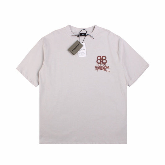 BALENCIAGA LOGO T-SHIRT GRAY
