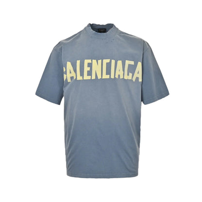 BALENCIAGA VINTAGE LOGO T-SHIRT BLUE