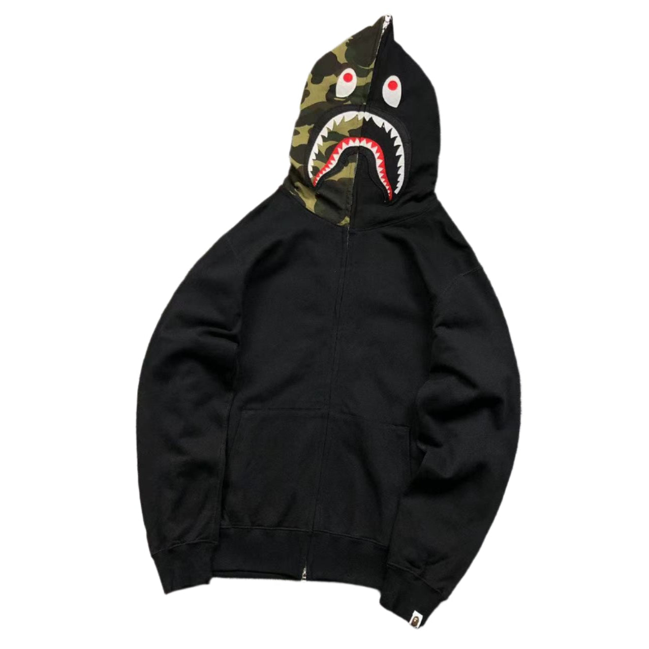 BAPE SHARK FULL ZIP HOODIE BLACK