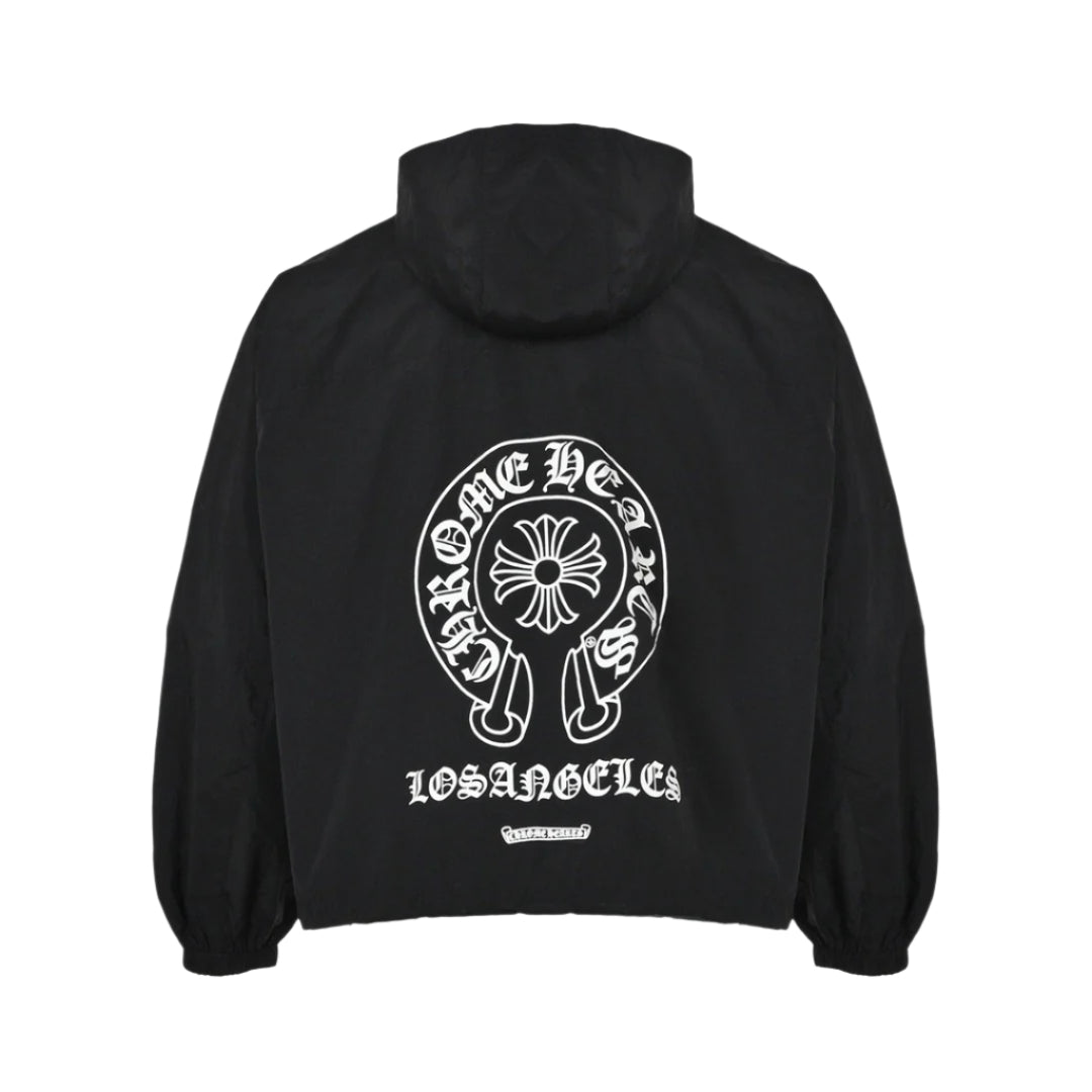 CHROME HEARTS ASYMMETRICAL ZIP HOODIE BLACK