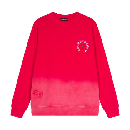CHROME HEARTS HORSE SHOE LOGO SWEATSHIRT GRADIENT RED