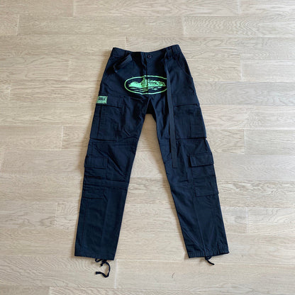 CORTEIZ ALCATRAZ CARGO PANTS BLACK/GREEN