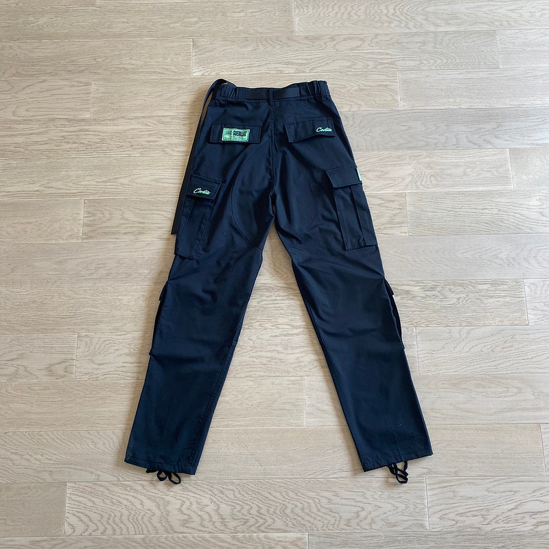 CORTEIZ ALCATRAZ CARGO PANTS BLACK/GREEN