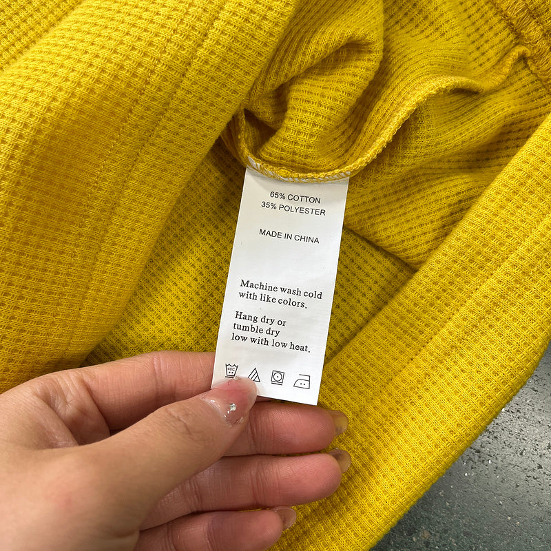 CORTEIZ ALCATRAZ WAFFLE LONGSLEEVE YELLOW