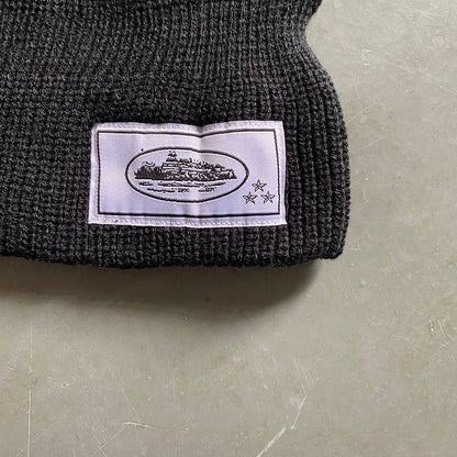 CORTEIZ KNIT BALACLAVA BLACK WHITE