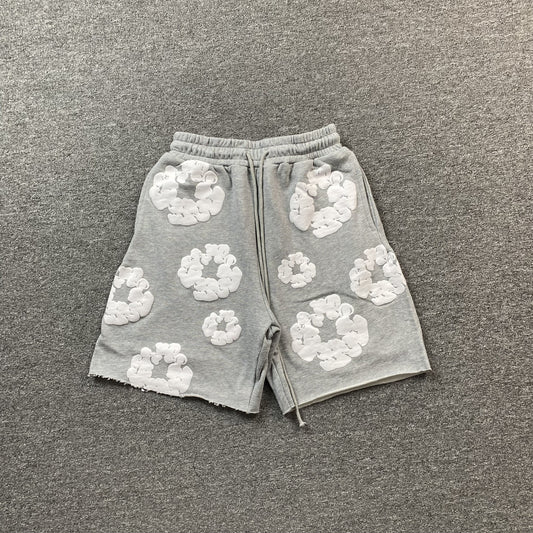 DENIM TEARS COTTON WREATH SHORTS GREY