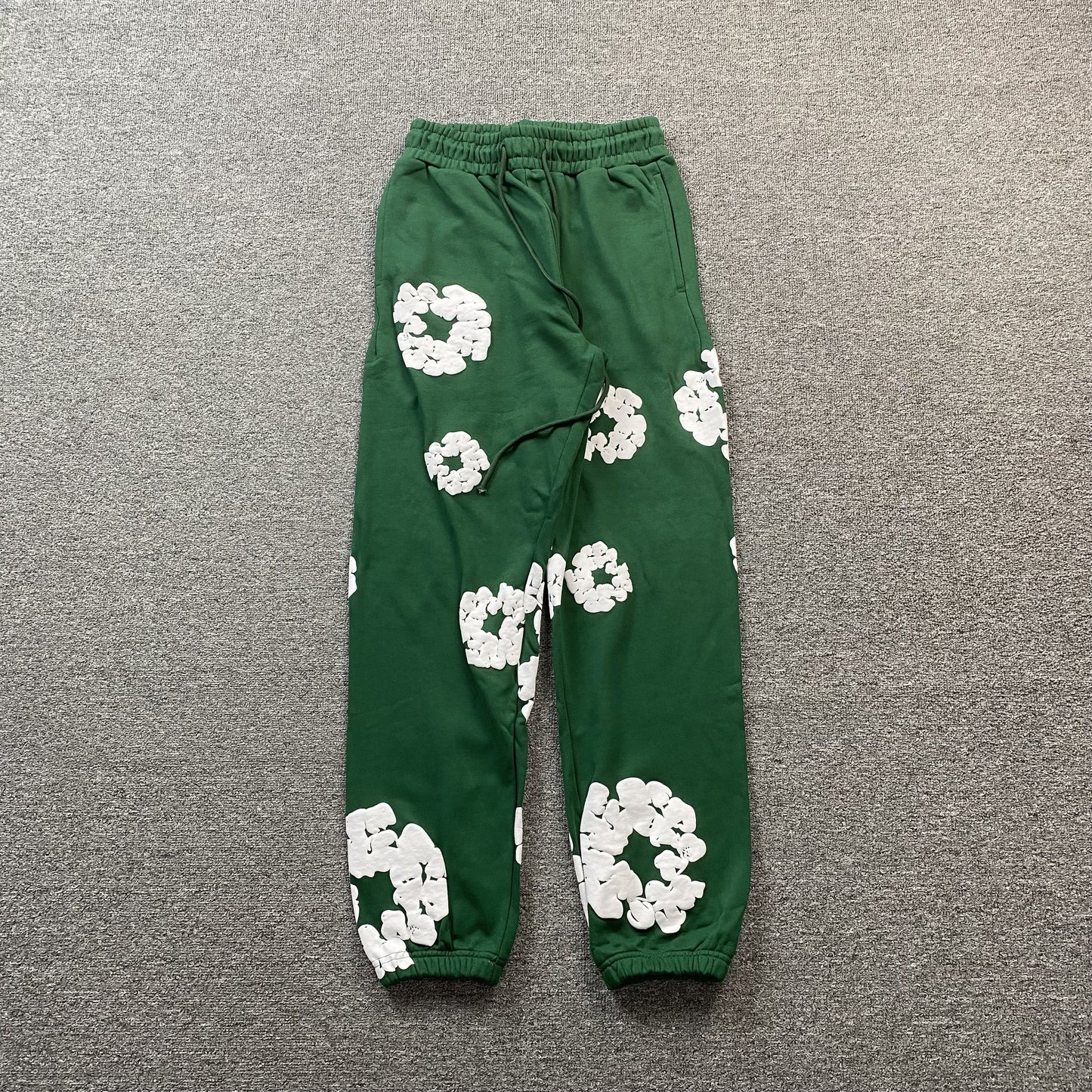 DENIM TEARS COTTON WREATH SWEATPANTS DARK GREEN