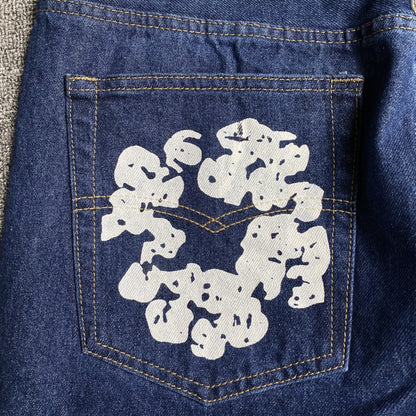 DENIM TEARS x LEVI'S COTTON WREATH JEANS DARK BLUE