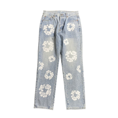 DENIM TEARS x LEVI'S COTTON WREATH JEANS LIGHT WASH