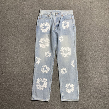 DENIM TEARS x LEVI'S COTTON WREATH JEANS LIGHT WASH