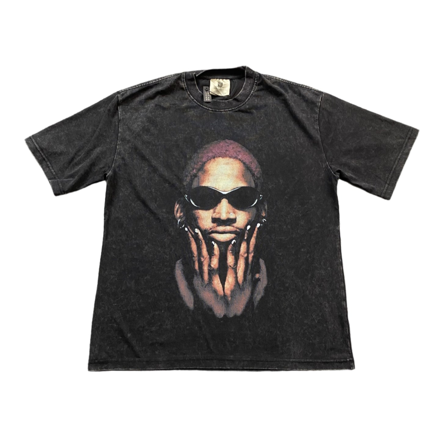 DENNIS RODMAN VINTAGE GRAPHIC TEE DARK GREY