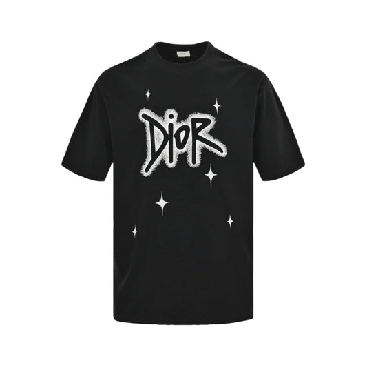 DIOR STAR GRAPHIC T-SHIRT BLACK