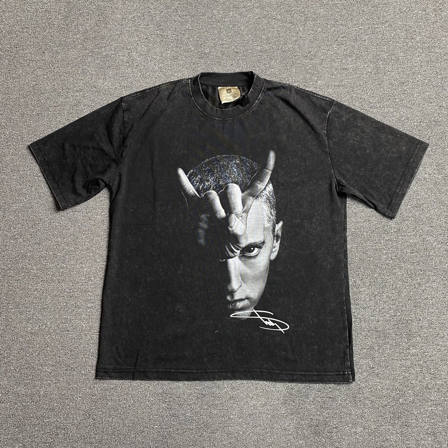EMINEM VINTAGE GRAPHIC TEE DARK GREY