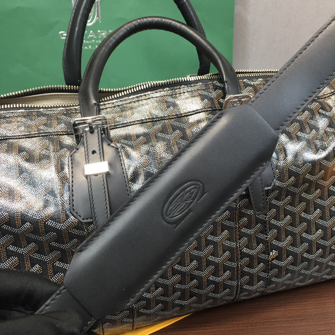 GOYARD BOSTON 50 TRAVEL BAG BLACK