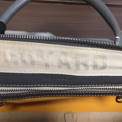 GOYARD BOSTON 50 TRAVEL BAG GREY