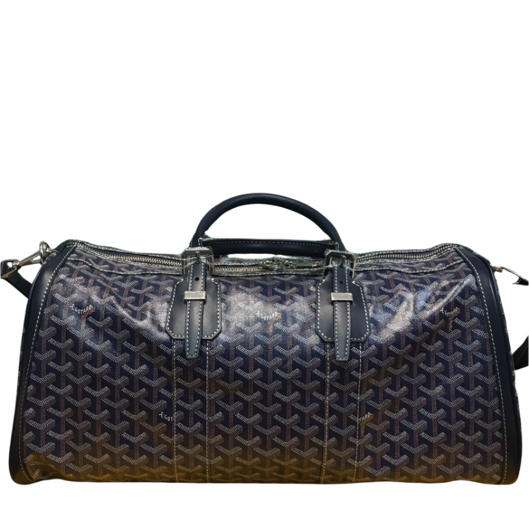 GOYARD BOSTON 50 TRAVEL BAG NAVY