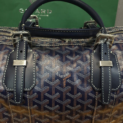 GOYARD BOSTON 50 TRAVEL BAG NAVY