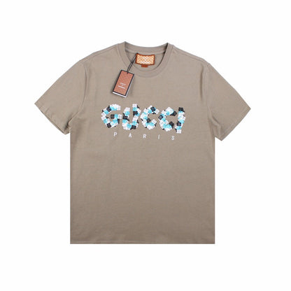 GUCCI x BALENCIAGA FLOWER LOGO T-SHIRT KHAKI
