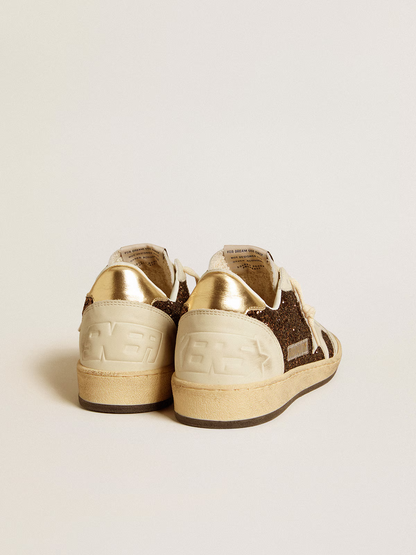 Golden Goose Ball Star Sneaker – Bronze Glitter