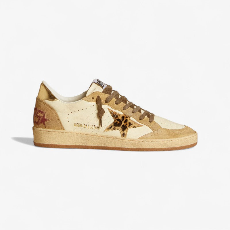 Golden Goose Ball Star Sneaker – Leopard Star Edition
