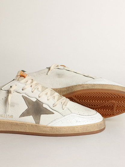 Golden Goose Ball Star – Olive Heel Tab & Suede Star