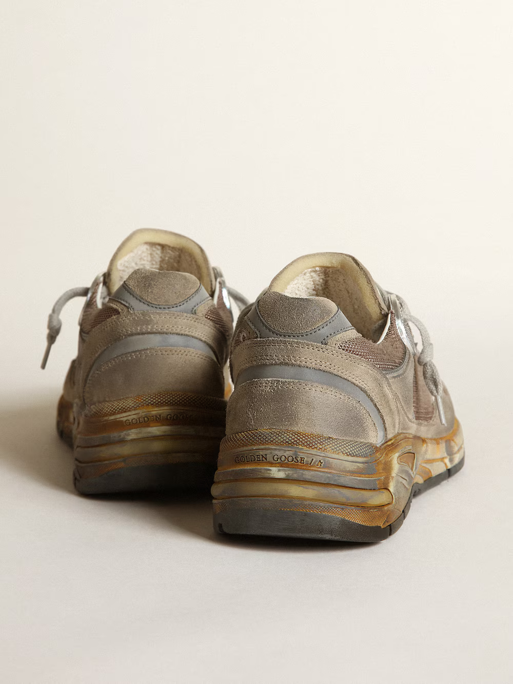 Golden Goose Dad-Star Suede Sneaker in Grey