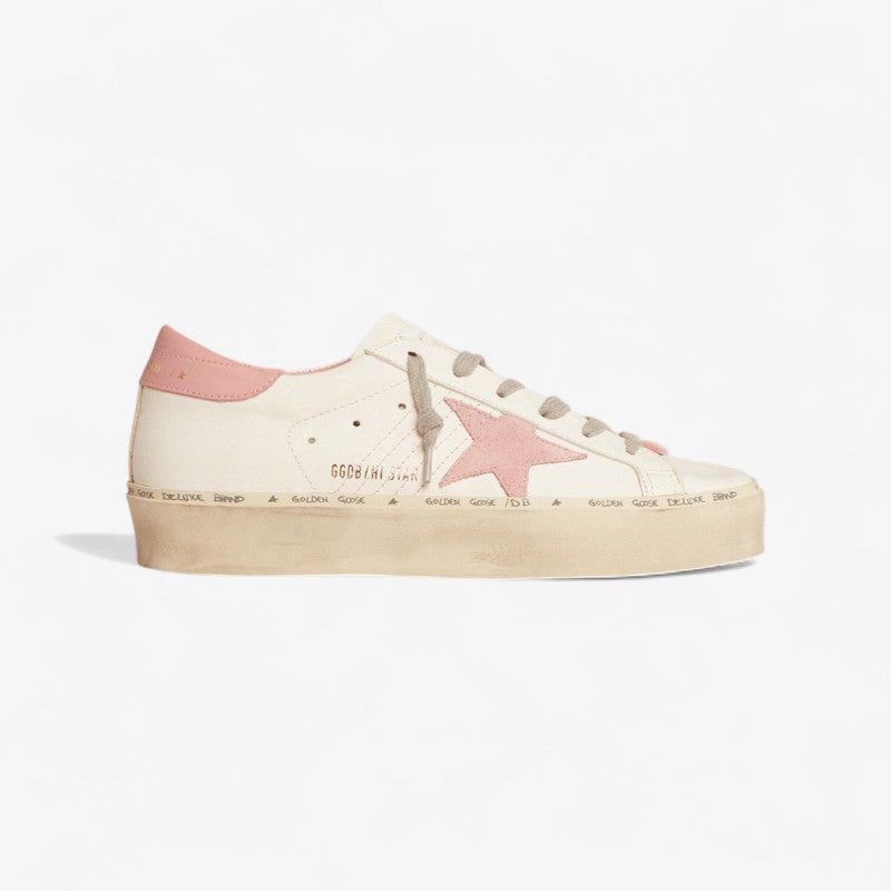 Golden Goose Hi Star Sneaker – Pink Suede Star