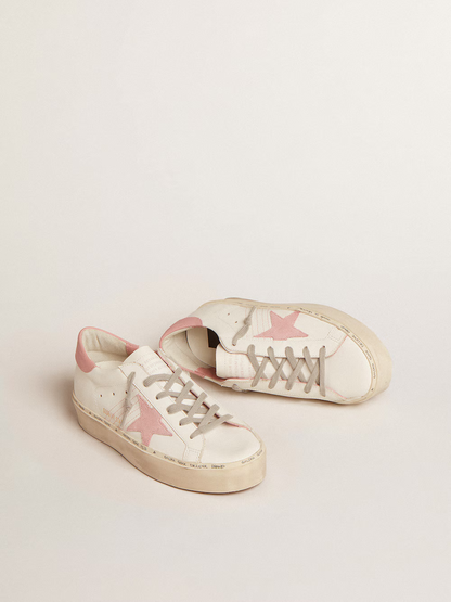 Golden Goose Hi Star Sneaker – Pink Suede Star