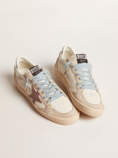 Golden Goose LTD Edition Sneaker – Cream with Pink Star