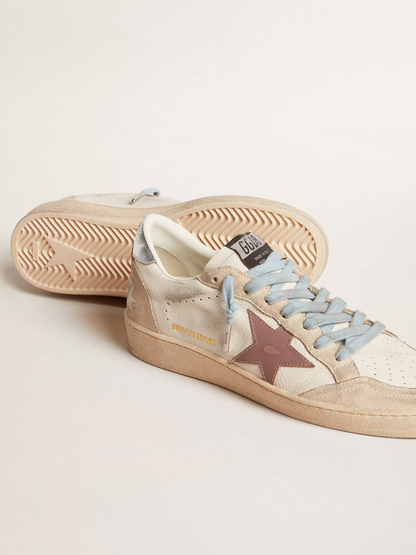 Golden Goose LTD Edition Sneaker – Cream with Pink Star