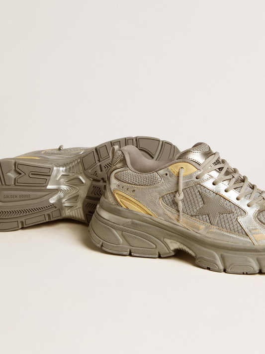Golden Goose Running Sole – Metallic Gold