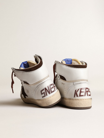 Golden Goose Sky-Star Brown High-Top Sneaker