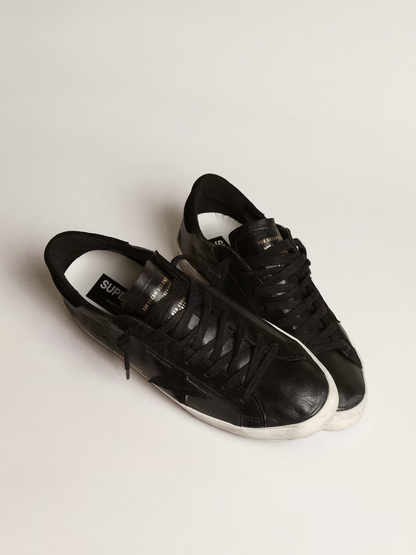 Golden Goose Super-Star Black Leather Sneaker