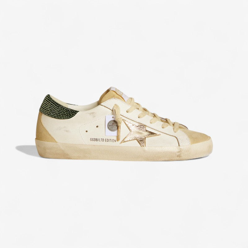Golden Goose Super-Star LTD Edition – Gold Star with Swarovski Heel