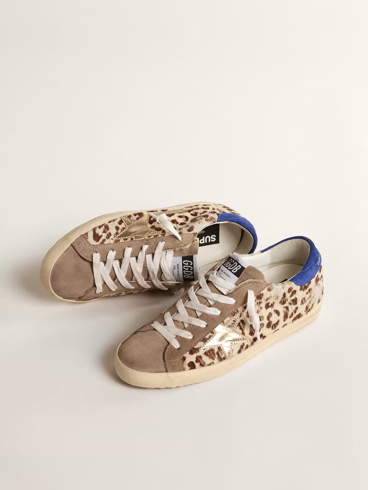 Golden Goose Super-Star Pony Hair Leopard Sneaker