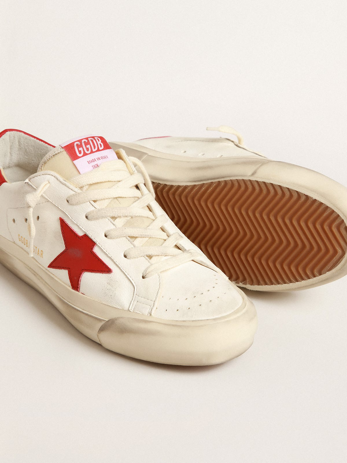 Golden Goose Super-Star Red Leather Sneaker