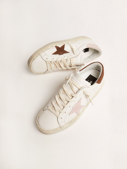 Hi Star Ltd Sneakers With Brown Suede Star And Pink Suede Heel Tab