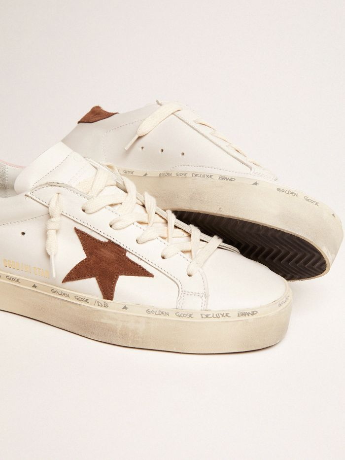 Hi Star Ltd Sneakers With Brown Suede Star And Pink Suede Heel Tab