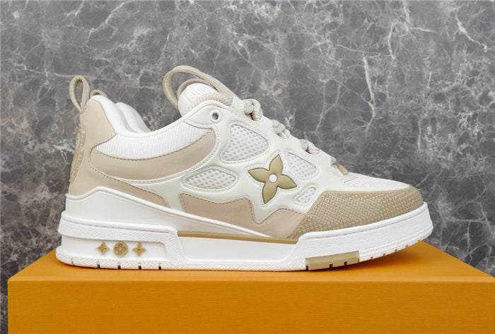 LOUIS VUITTON LV SKATE SNEAKER BEIGE WHITE