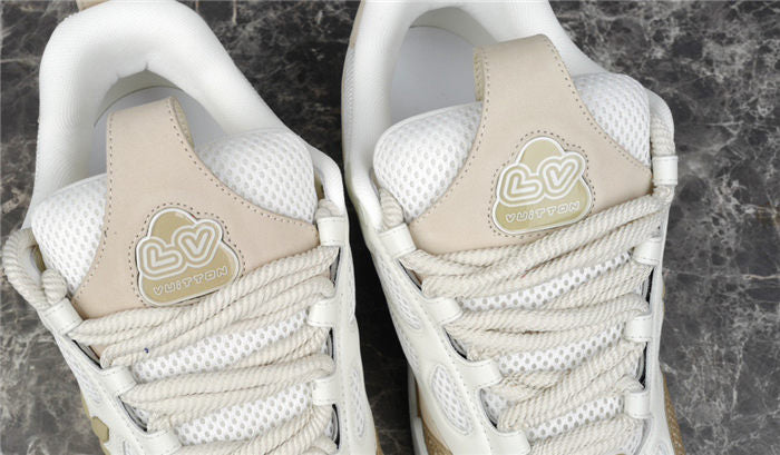 LOUIS VUITTON LV SKATE SNEAKER BEIGE WHITE