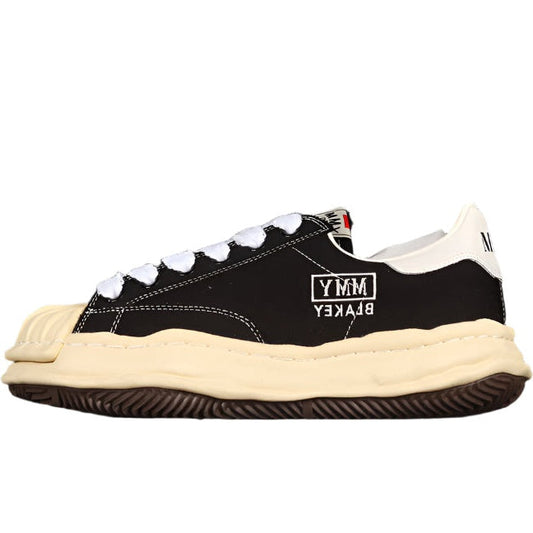 MAISON MIHARA YASUHIRO BLAKEY OG SOLE LEATHER LOW BEIGE BLACK