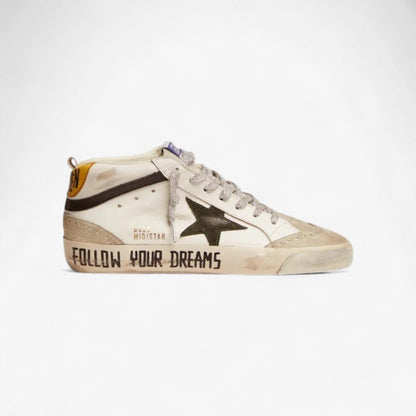 Mid Star Ltd Sneakers With Leather And Suede Upper And Snake-print Leather Star