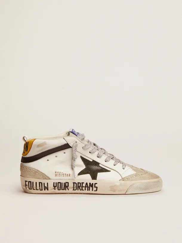 Mid Star Ltd Sneakers With Leather And Suede Upper And Snake-print Leather Star