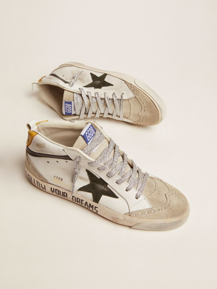 Mid Star Ltd Sneakers With Leather And Suede Upper And Snake-print Leather Star