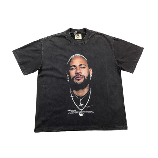NEYMAR VINTAGE GRAPHIC TEE DARK GREY